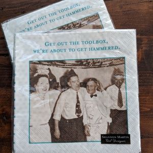 Get Out the Toolbox We're Getting Hammered Napkins